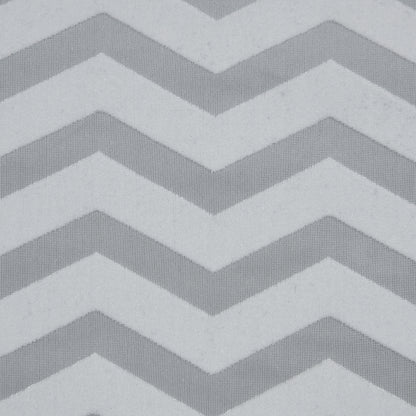 Zig Zag Burnout Velour - White Detail