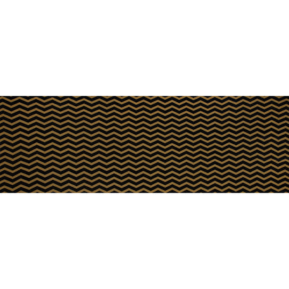 Zig Zag Burnout Velour - Mustard and Navy Full