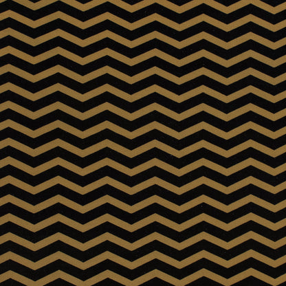 Zig Zag Burnout Velour - Mustard and Navy