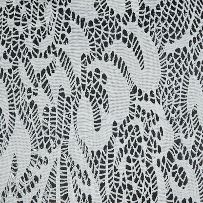Italian White Laminated Crochet Lace Full