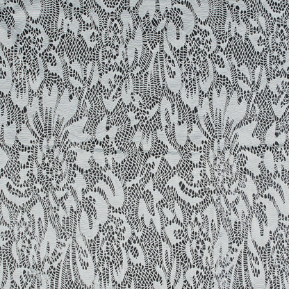 Italian White Laminated Crochet Lace
