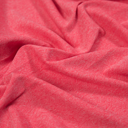 Stretch Performance Jersey - Heathered Neon Coral Detail
