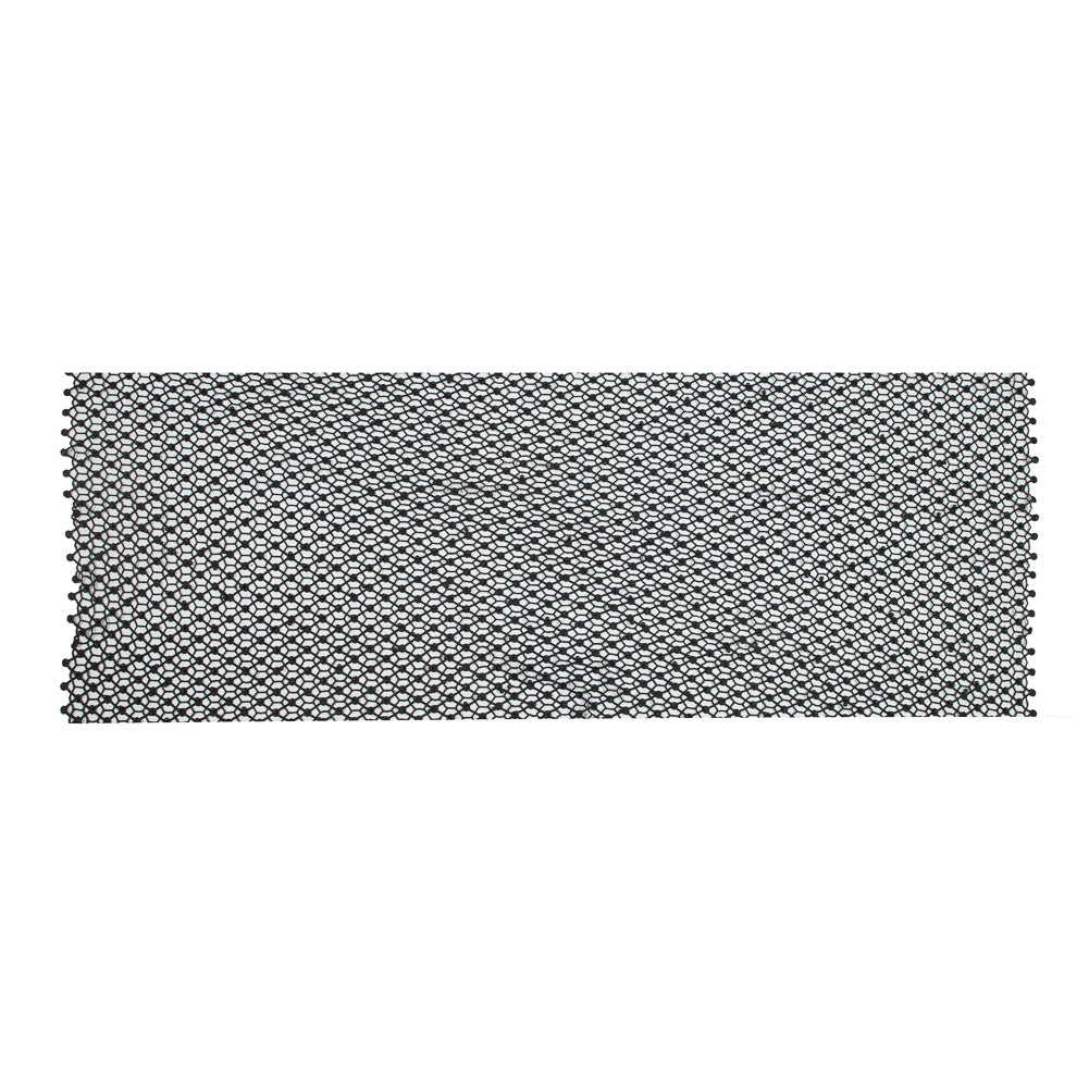 Guipure Lace with Beads - Black Webs Folded