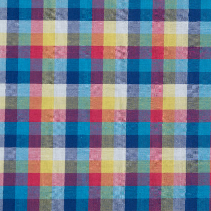 Multicolor Checkered Cotton Shirting Detail