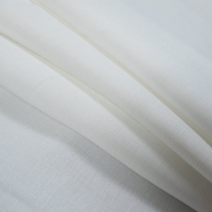 Stretch Linen Woven - White - Asturias Collection