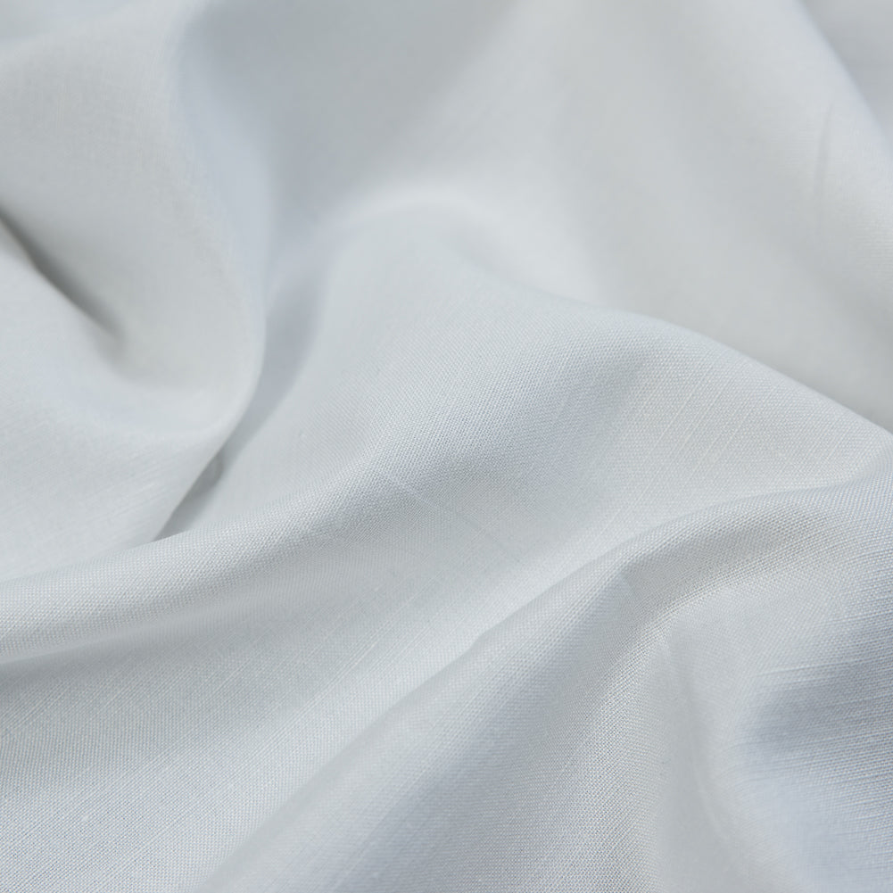 Stretch Linen Woven - White - Asturias Collection - Detail