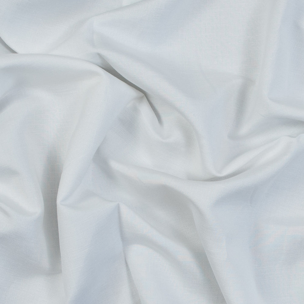 Stretch Linen Woven - White - Asturias Collection