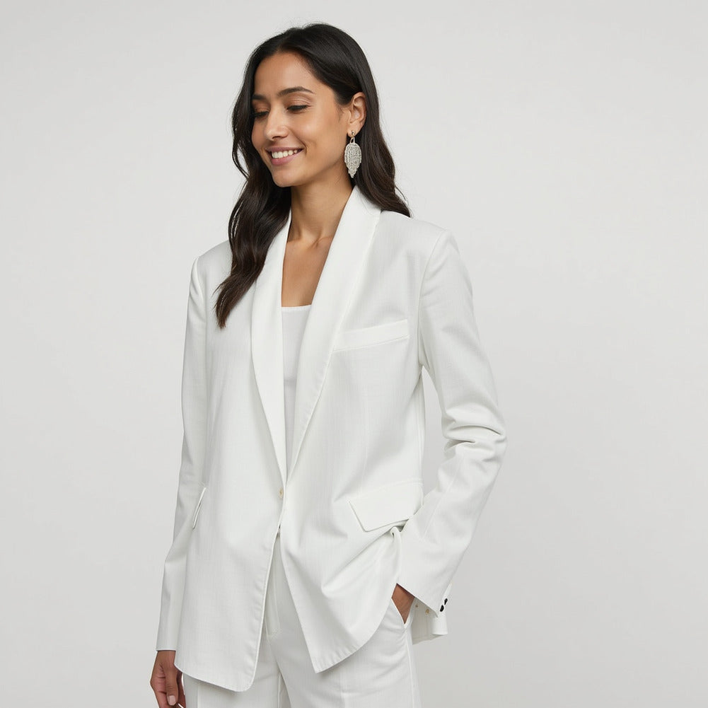 Stretch Linen Woven - Ivory - Asturias Collection - Editorial