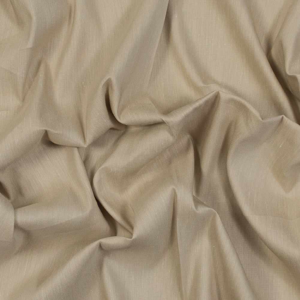 Stretch Linen Woven - Khaki - Asturias Collection