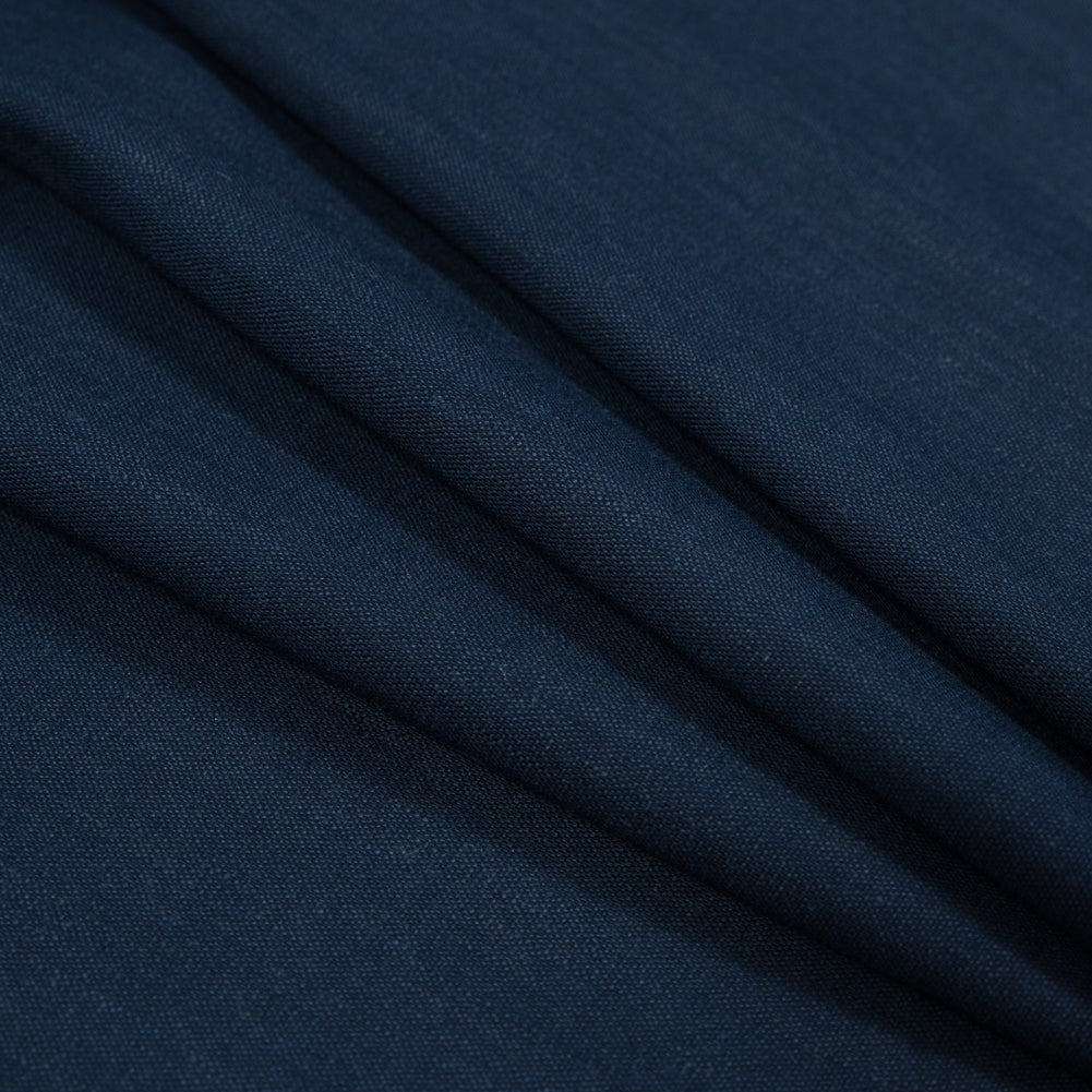 Stretch Linen Woven - New Indigo - Asturias Collection - Folded