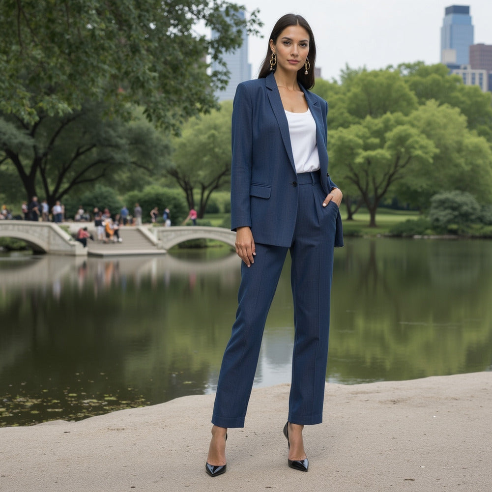 Stretch Linen Woven - New Indigo - Asturias Collection - Editorial