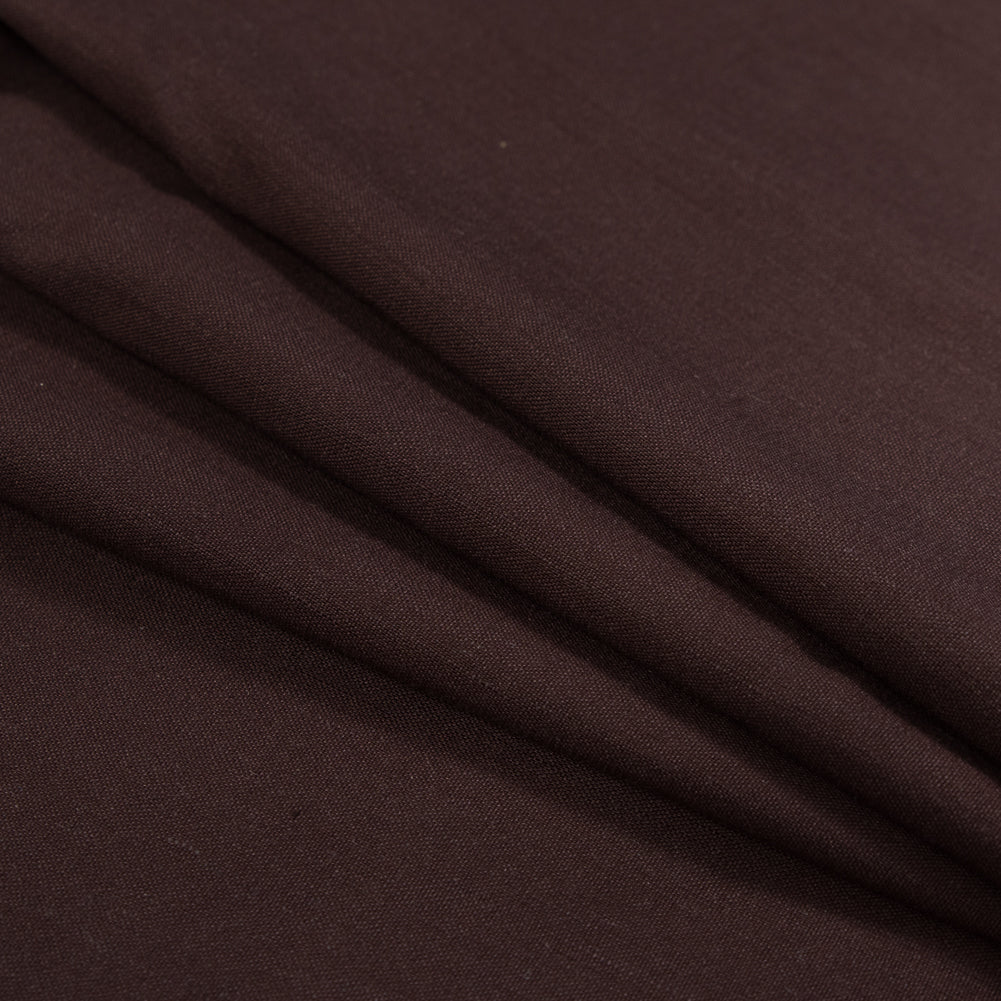 Stretch Linen Woven - Chocolate - Asturias Collection - Folded