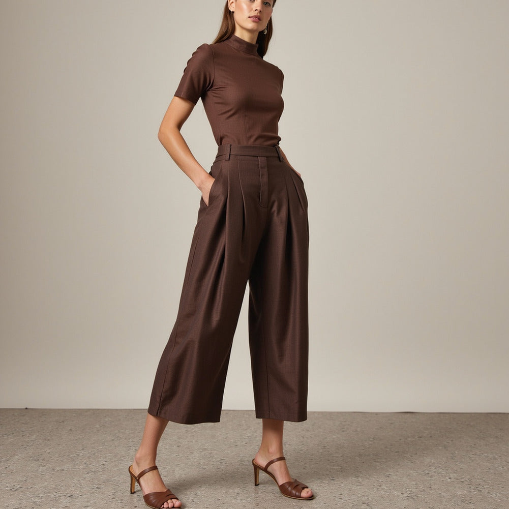 Stretch Linen Woven - Chocolate - Asturias Collection - Editorial