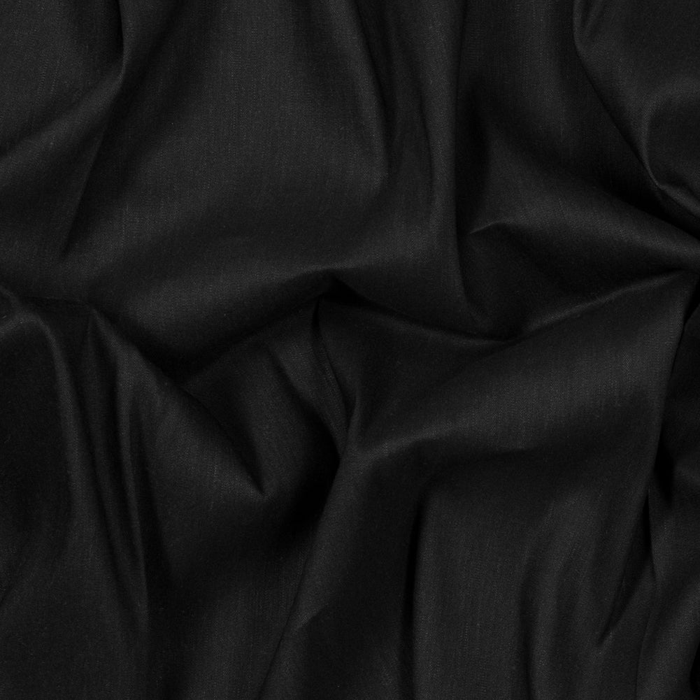 Stretch Linen Woven - Black - Asturias Collection