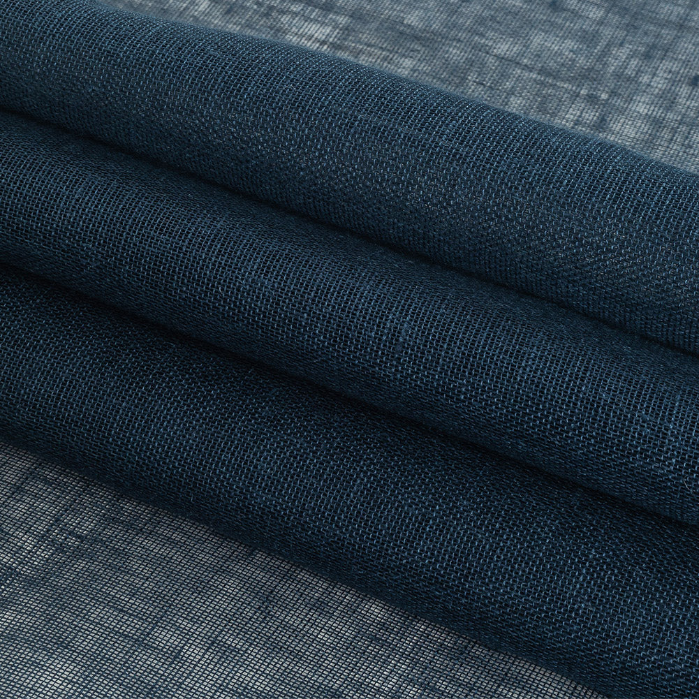 Linen Scrim 58" - Indigo - Corinth Collection Detail