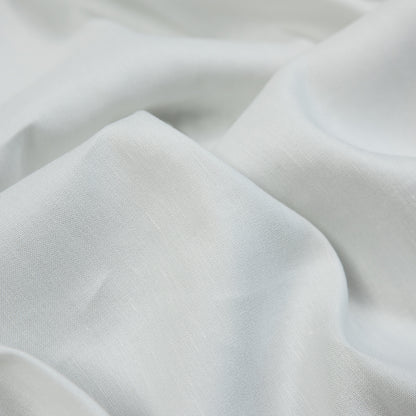 Stretch Linen Woven - Gleam Silver on Ivory - Asturias Collection