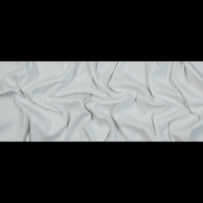 Stretch Linen Woven - Gleam Silver on Ivory - Asturias Collection