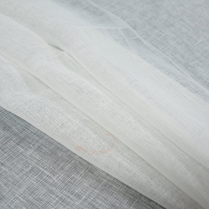 Wide Corinth Ivory Linen Scrim Detail