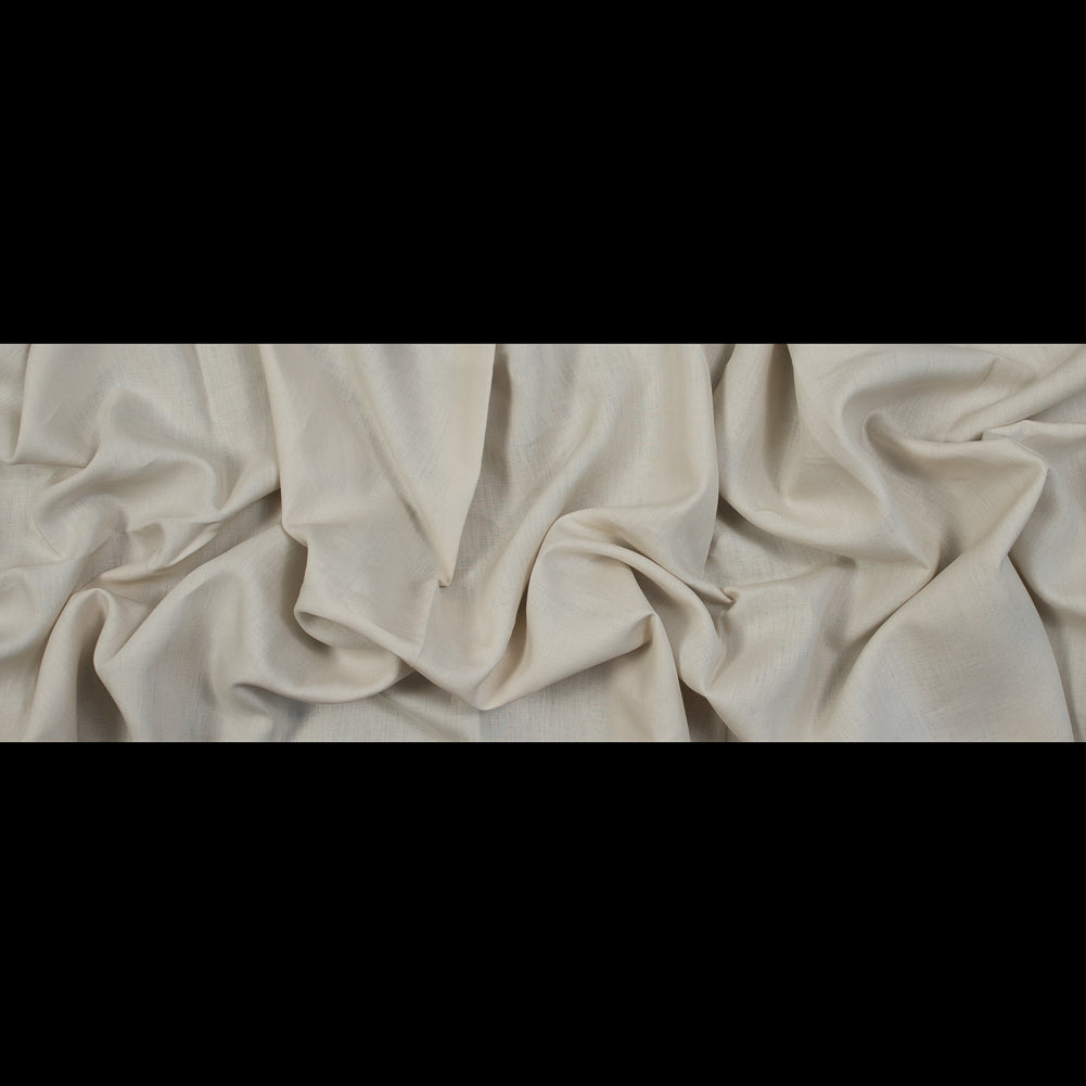 Medium Weight Linen Woven 118" - Sand - Ostrava Collection Folded