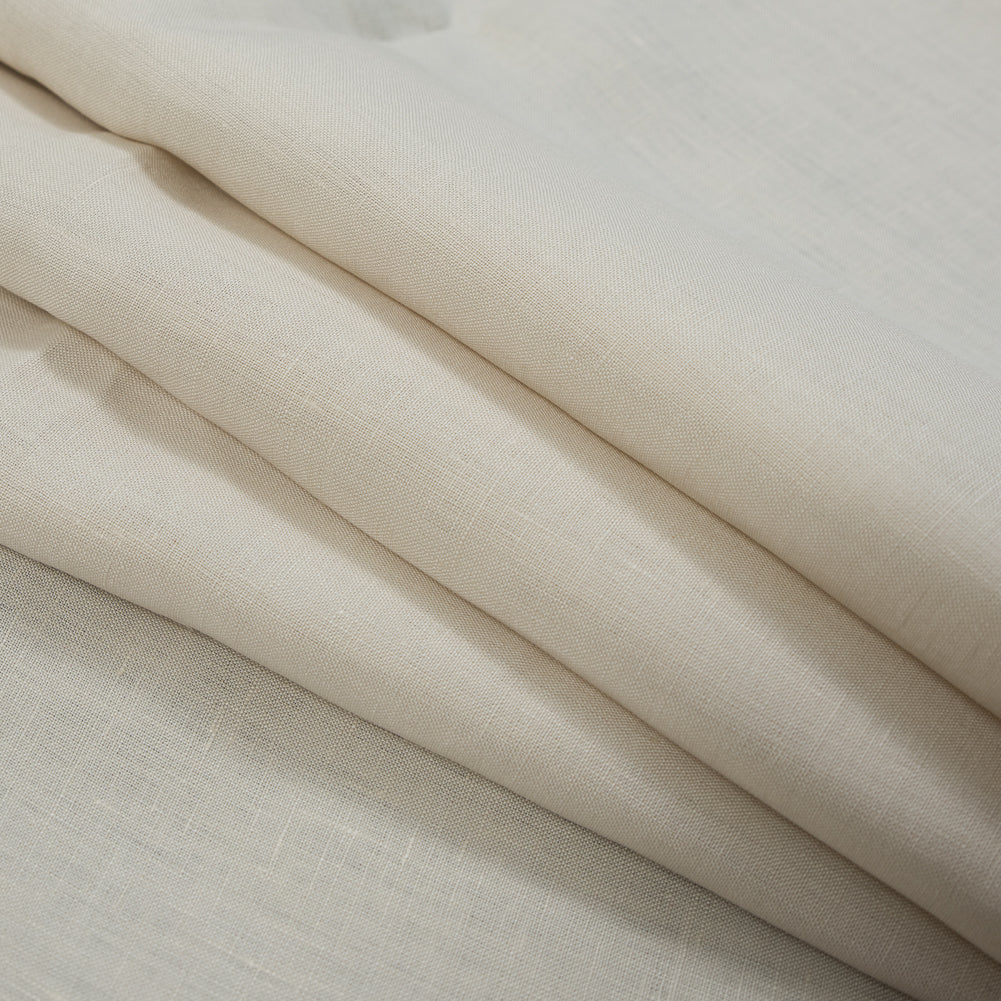 Medium Weight Linen Woven 118" - Sand - Ostrava Collection Detail