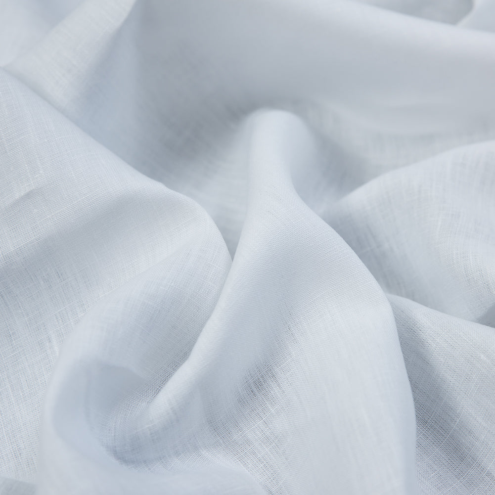 Medium Weight Linen Woven 118" - White - Ostrava Collection Full