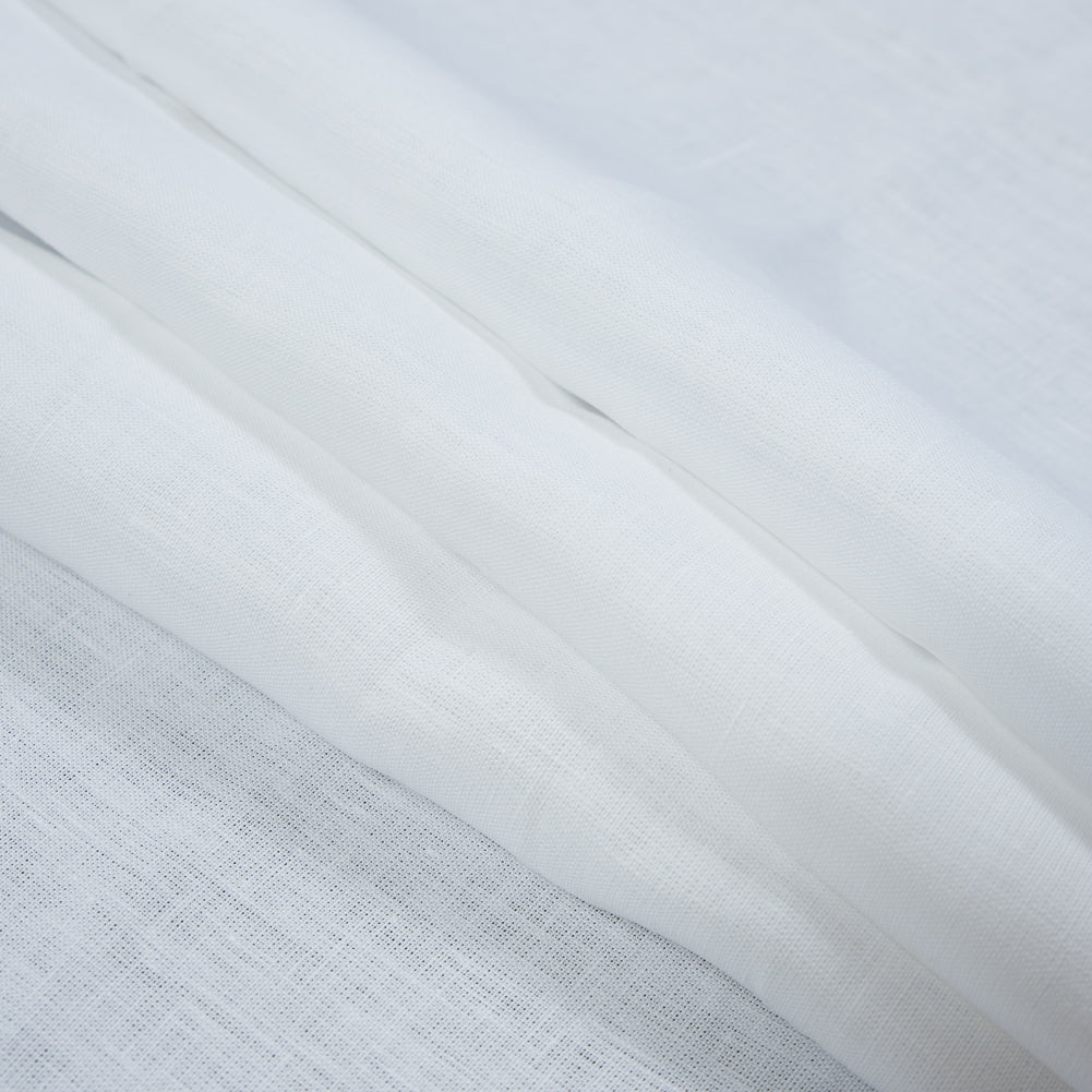 Heavyweight Linen Woven 118" - White - Sierra Collection Detail