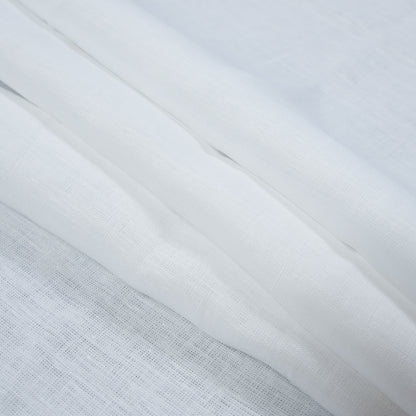 Heavyweight Linen Woven 118" - White - Sierra Collection Detail
