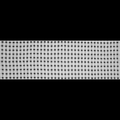 Checkered Linen Woven - White - Katia Collection Folded