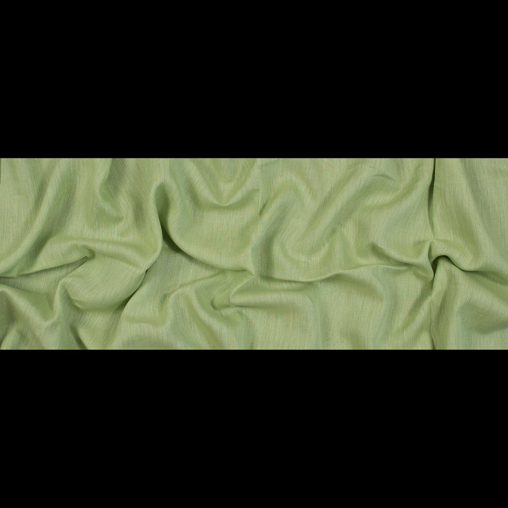 Two-Tone Linen Woven - Lime and Tan - Sanremo Collection Folded