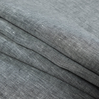Two-Tone Linen Woven - Black and White - Sanremo Collection Detail
