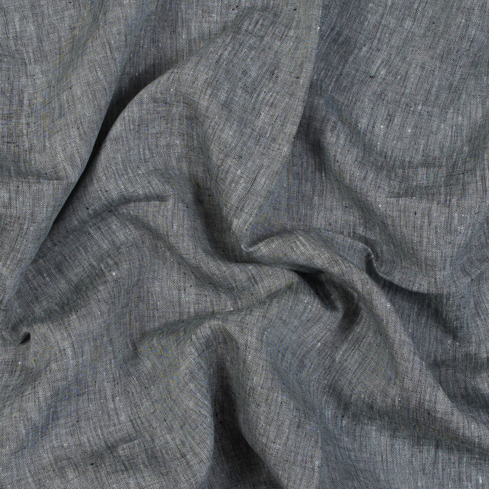 Two-Tone Linen Woven - Black and White - Sanremo Collection