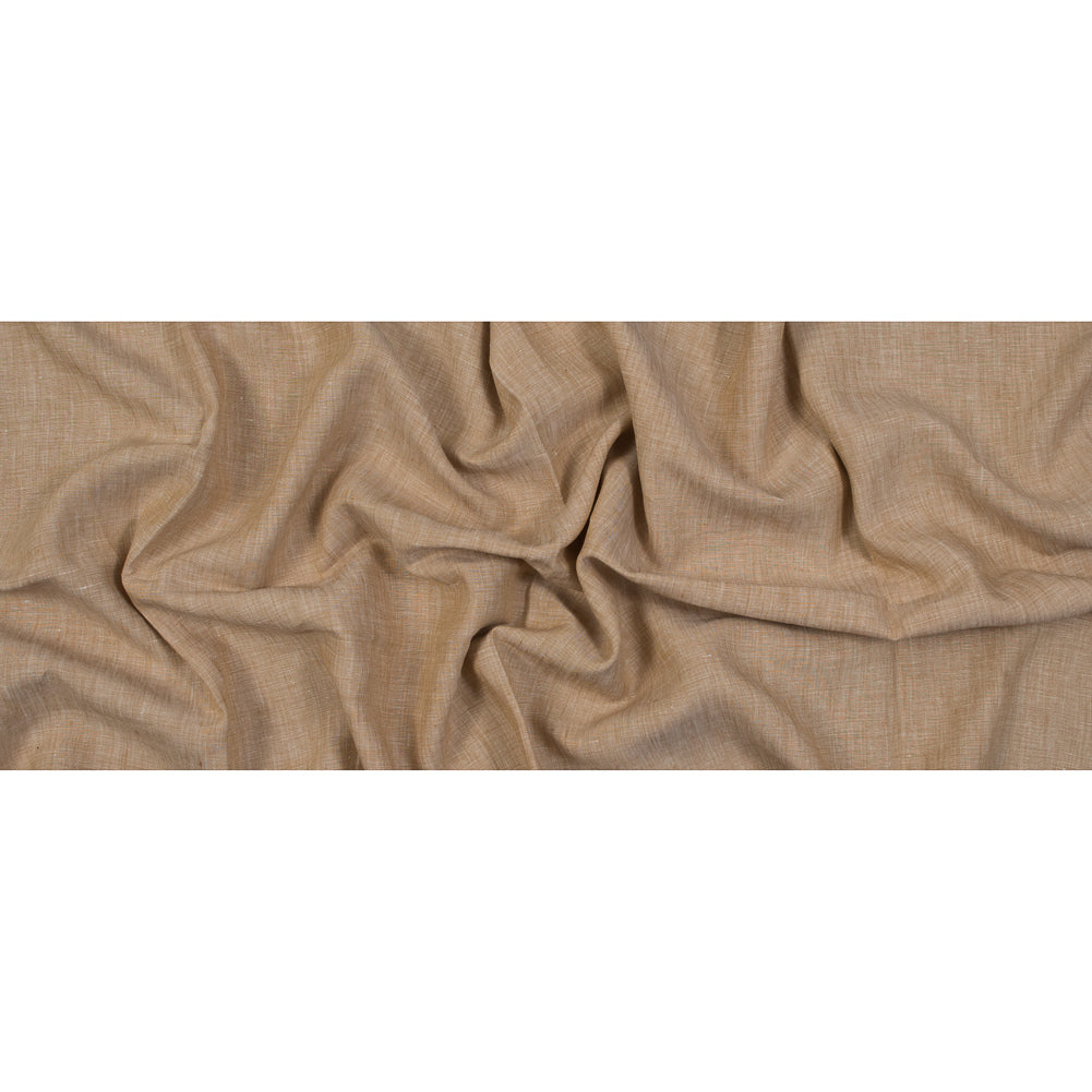 Two-Tone Linen Woven - Fall Leaf and White - Sanremo Collection Folded