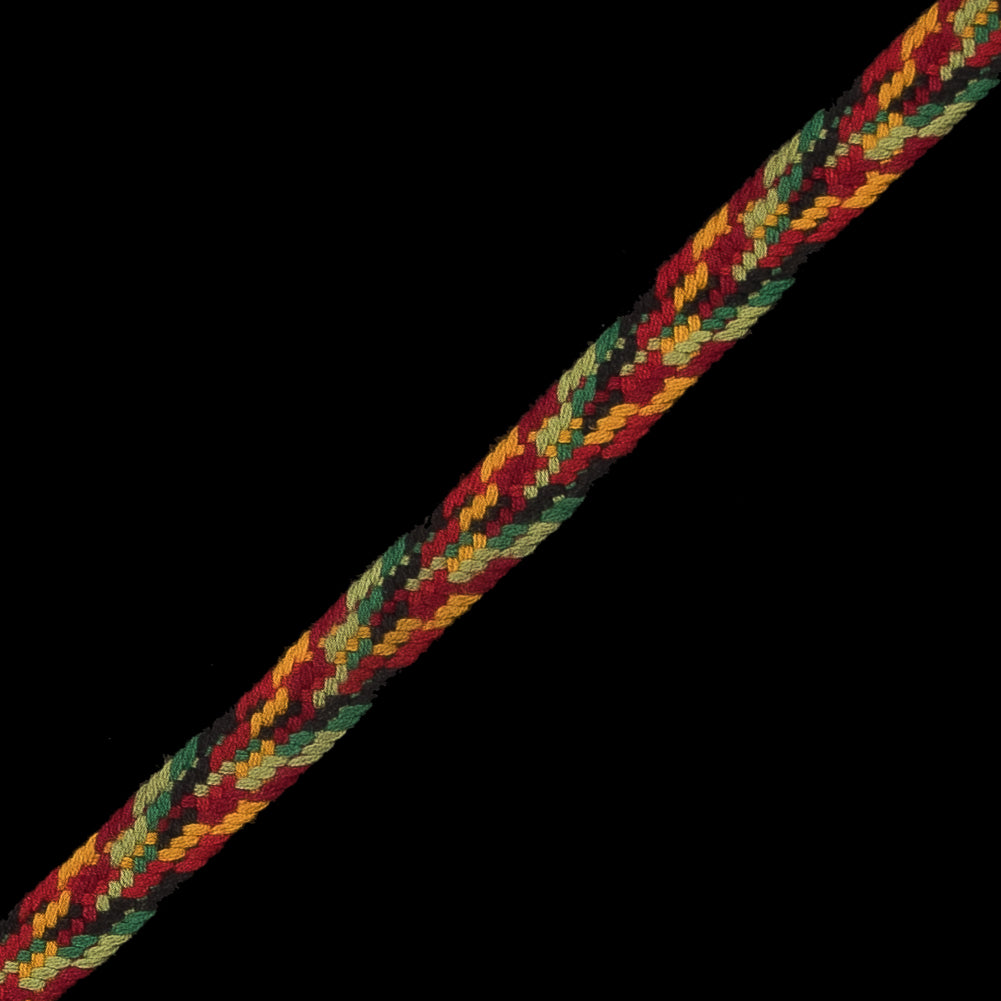 Multicolor Braided Trim - 0.375" Detail