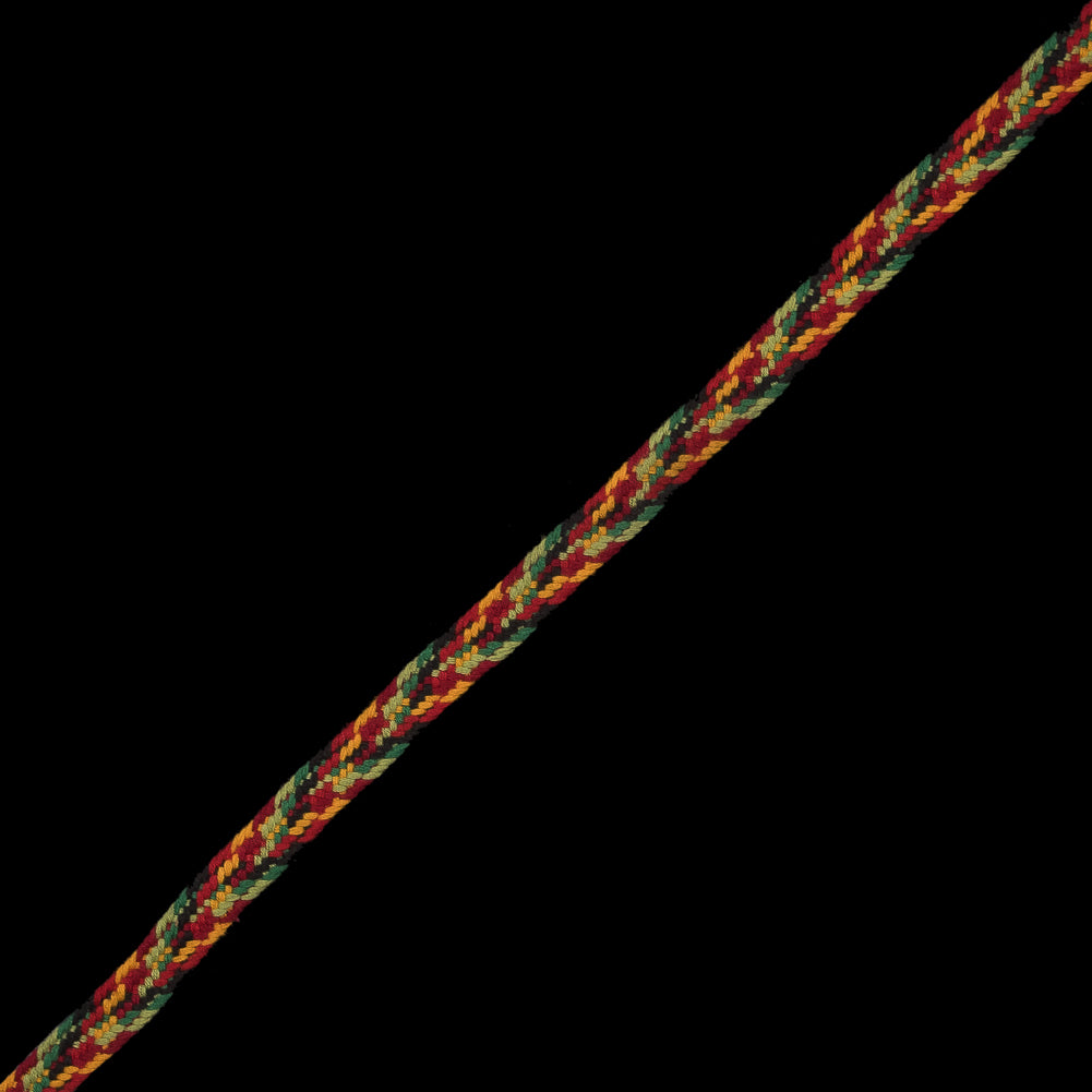 Multicolor Braided Trim - 0.375"