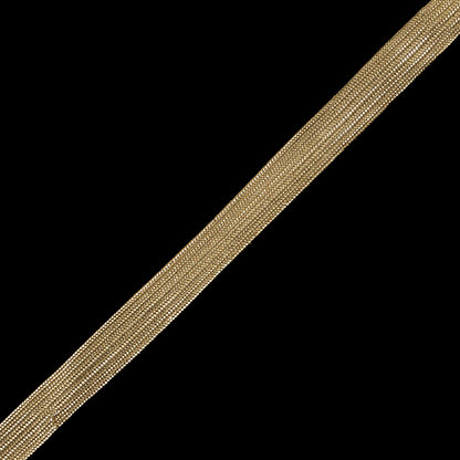 Gold Flat Metallic Braid - 0.5" Detail