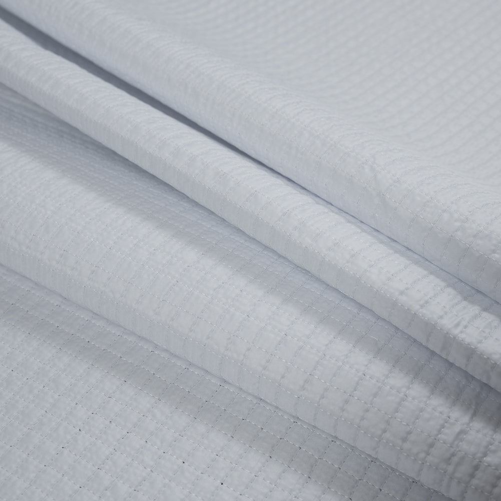 White Square Quilted Polyester Coating Folded