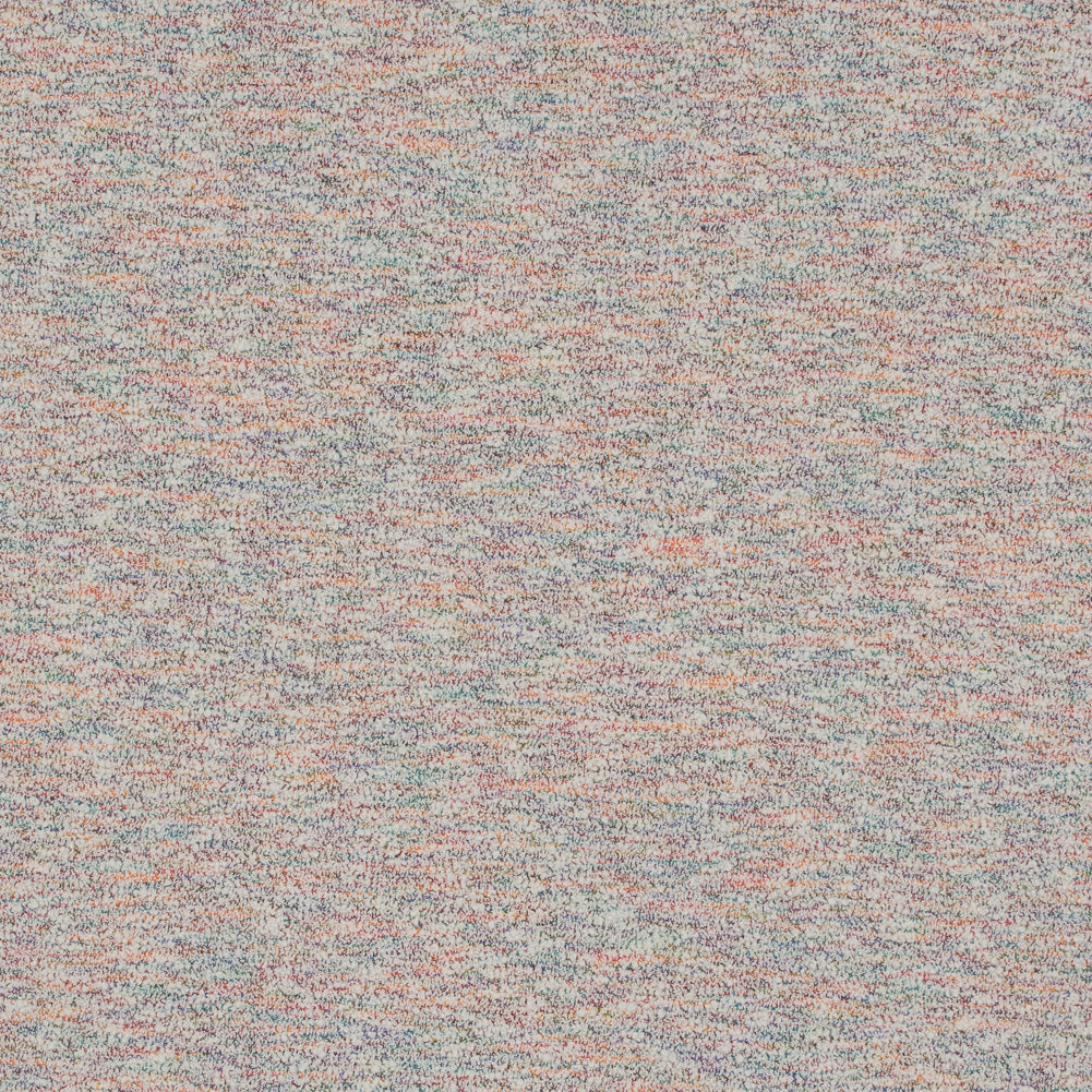 Multicolor and Ivory Crepe-Back Boucled Cotton Tweed