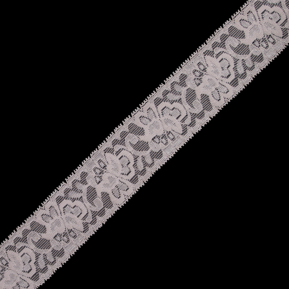 Peach Stretch Lace Trim - 2.625"