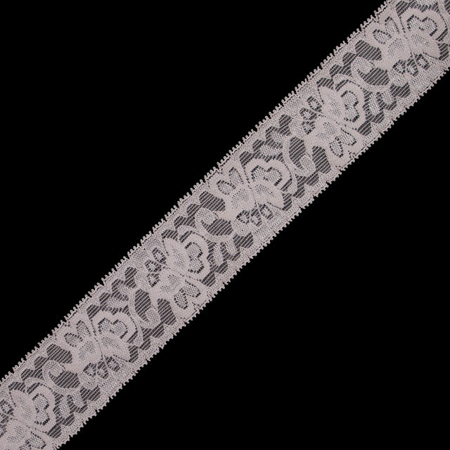Peach Stretch Lace Trim - 2.625"