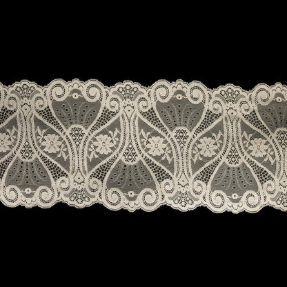 Beige Double Border Lace Trim - 7.25"