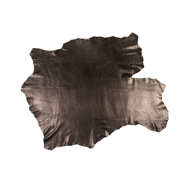 Medium Metallic Antique Gold Foil Lamb Leather
