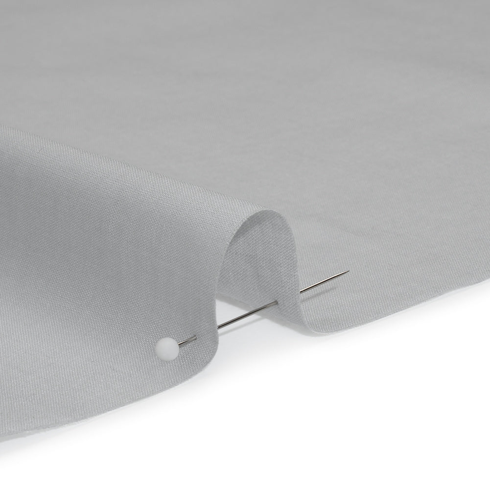 Mercerized Organic Egyptian Cotton Voile - Gray - Toulouse Collection - Detail