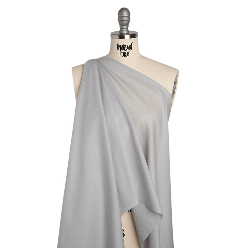 Mercerized Organic Egyptian Cotton Voile - Gray - Toulouse Collection - Drape