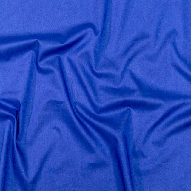 Mercerized Organic Egyptian Cotton Voile - Royal Blue - Toulouse Collection