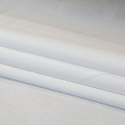 Mercerized Organic Egyptian Cotton Shirting - White - Ravello Collection Detail