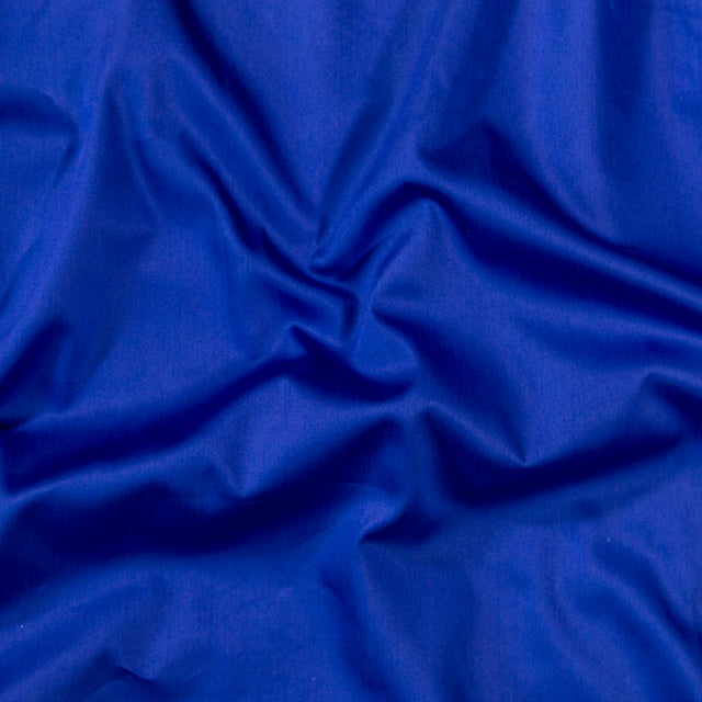 Mercerized Organic Egyptian Cotton Shirting - Royal Blue - Ravello Collection