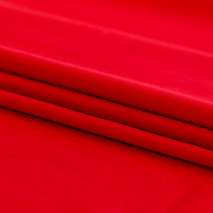 Mercerized Organic Egyptian Cotton Shirting - Red - Ravello Collection Detail