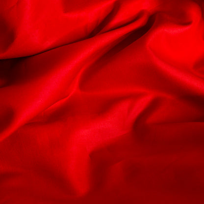 Mercerized Organic Egyptian Cotton Shirting - Red - Ravello Collection Full