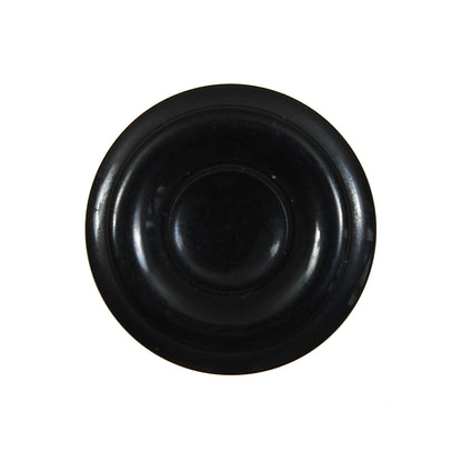 Black Plastic Shank Back Button - 44L/28mm