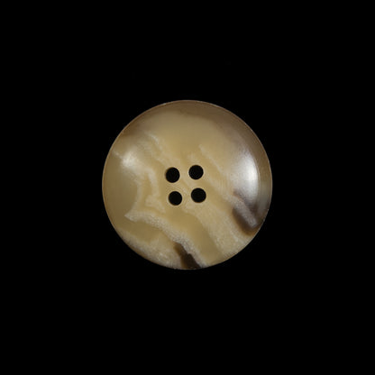Tan Plastic 4-Hole Button - 35L/22mm Detail